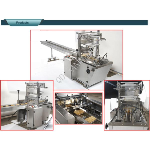220V 50Hz Automatic Biscuit Packing Machine Over Wrapping Sealing Packing Machine