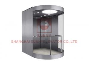 China 1600kg Load 13 Persons Panoramic Elevator With Long Hair Stainless Steel factory