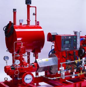 China Horizontal Split Case Centrifugal Pump SS Red Diesel Engine Fire Pump For Fire Fighting System UL FM NFPA20 factory