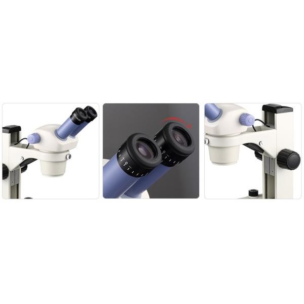 LED 0.5X C-mount Stereo Zoom Microscope NCS-400 Diopter adjustable Eyepiece