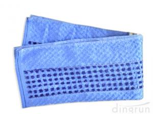 China 48*70cm	Blue Color Kitchen Tea Towels Quick Dry Waffle Weave on sale