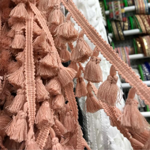 Niris Lingerie garment accessories 3cm width Multicolor tassel fringe tassel lace trim