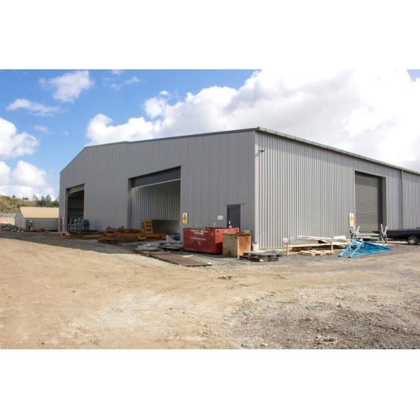 Prefab Metal Space Frame Q235 Q355B Grade Customized Steel Structure Workshops Factories