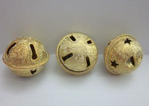 China frosting wrinkle golden star jingle bell in Iron metal material on sale