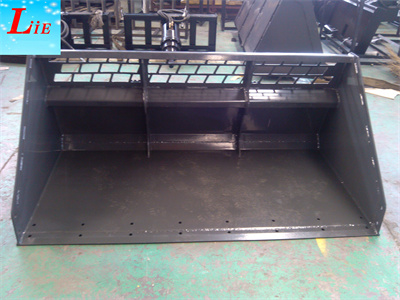China skid steer loader snow bucket attachment skid steer buckets