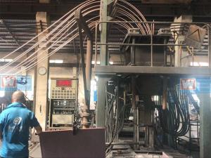 China Cathode Copper Rod Casting Machine , 20 Heads Copper Rod Making Equipment factory