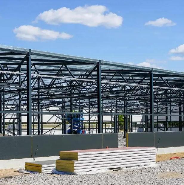 Corrosion Resistant Fireproof Multi-storey Prefabricated Steel Structure Building for Industrial Use