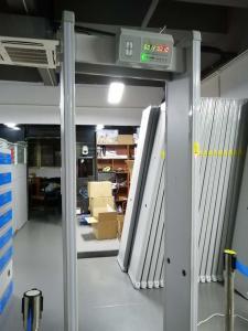 China Four Zone Temperature Walk Through Metal Detector , Infrared Body Temperature Scanner factory