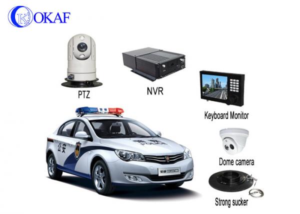 China 4G Police Car IR Auto Tracking PTZ Camera / Security Camera With Powerful Magnet Mount factory