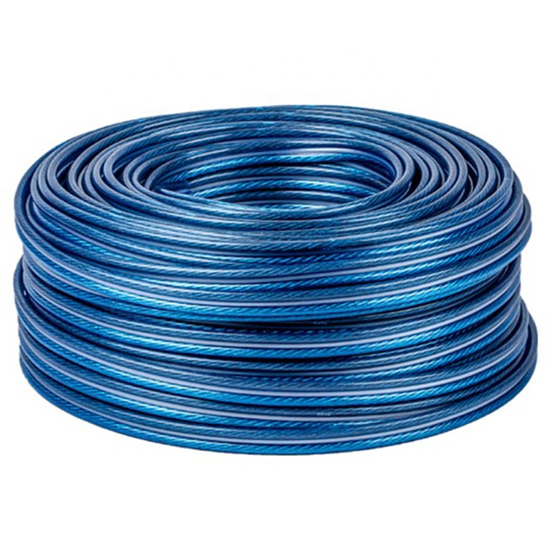 Multi - Stranded PVC Sheathed Cable Wire With Blue Transparent RVH Speaker Cable