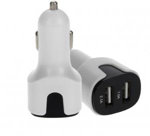 China Dual USB led luminous car charger new fast USB car charger adapter quick charge USB3.0 factory