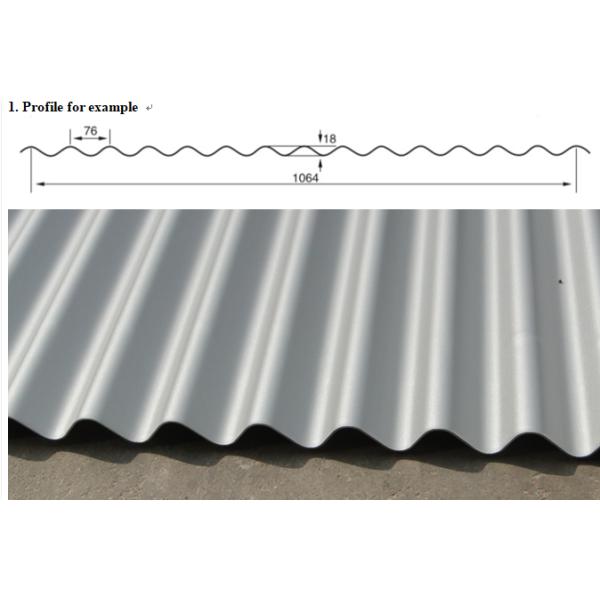 Thin 0.3mm Sheet Roll Forming Machine Metal Horizontal Round Wave