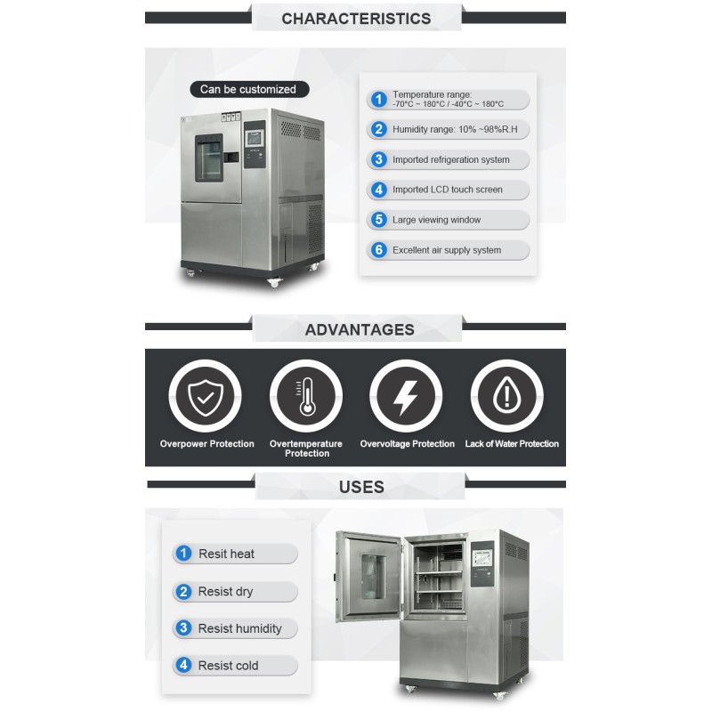 LIYI Programmable High Low Temperature Test Chamber Lithium Battery Explosion Proof Testing