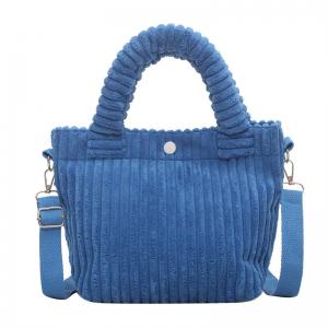 China Factory Price Corduroy Women's Bag New Handbags Niche Versatile Bucket Shoulder Bags Female Nylon Button Crossbody Bags on sale