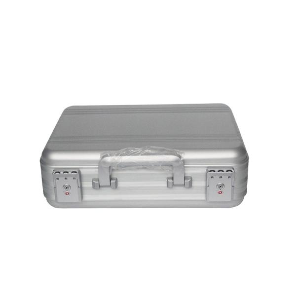 MSAC Silver Aluminum Attache Case Molded Document Computer Hard Shell Briefcase