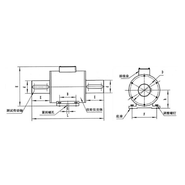 200N.m 0.5%FS EV Motor Dynamic Torque Sensor Power Torque Test