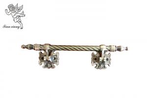 China Antique Brass Metal Casket Handle Zamak Decoratio Europe Style With Steel Twist Tube on sale