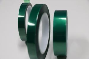 China High temperature PET Silicone green tape for PCB Solder Mask on sale