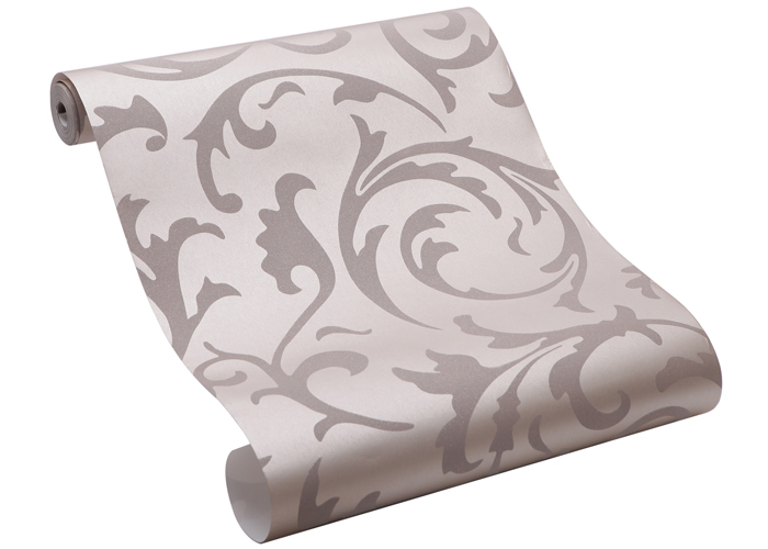 Elegant Non - woven Modern Removable Wallpaper / Leaf Pattern Wallpaper