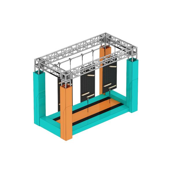 Customizable Ninja Course Obstacle Equipment for Indoor Playgrounds