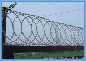 China Heavy Galvanised Concertina Razor Wire Barbed Tape Security Fencing factory