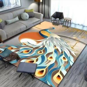 China Abstract Contemporary Living Room Area Rugs Non Skid Area Rugs on sale