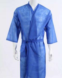 China SMS Nonwoven Spa Disposable Kimono Robe on sale