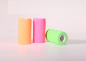 China Wuxi LY Elastic Adhesive Bandage Suppliers Cohesive Bandage With Pink Green And Various Color on sale