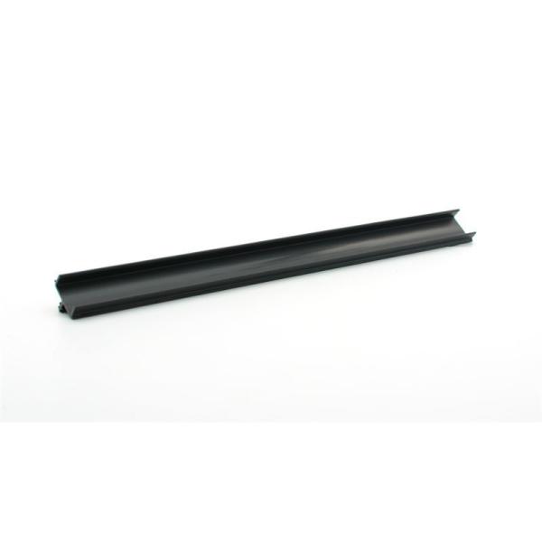 Matte Black Fixed Panel Shower Door Deep U-Channel Profile Plastic Customized