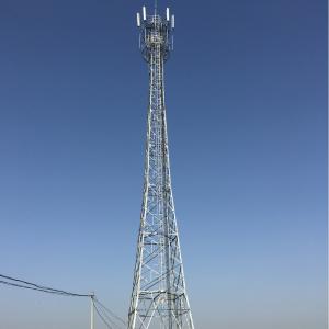 China Galvanized Q355b Self Supporting Lattice Tower Mast For Telecommunication factory