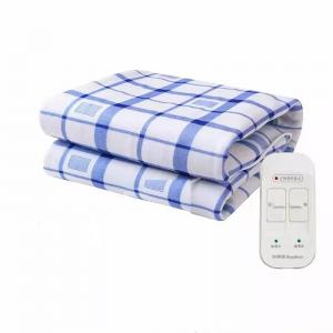 China Dual Digital Heated Low Emf Electric Blanket King Size Breathable Fleece factory