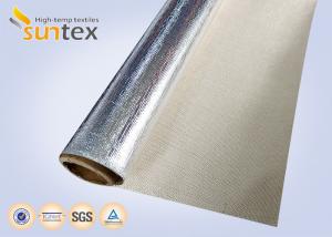 China Reflective Aluminum Foil Fiberglass Fabric For Flexible Connector Duct on sale