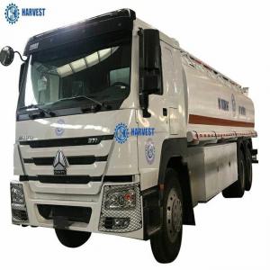China 12R24 Tyres Sinotruk 6x4 371hp 6 Compartments 26000L Fuel Tanker Truck factory