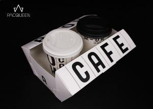 China Biodegradable Paper Takeaway Boxes Water Resistant For Coffee Paper Cups / Desserts factory