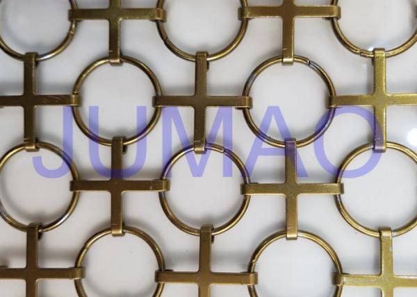 China Interior Chainmail Metal Mesh Curtain Bronze Space Divider For Decorations factory