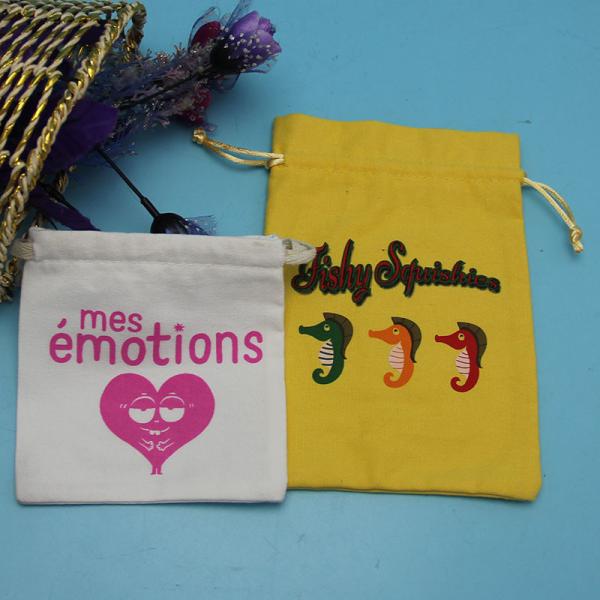 Cloth Jewelry Packaging Bags , Colorful Drawstring Christmas Gift Bags
