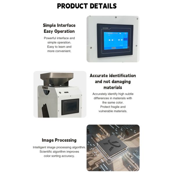 Compact Optical Color Sorter CCD Technology for Small-Scale Processing