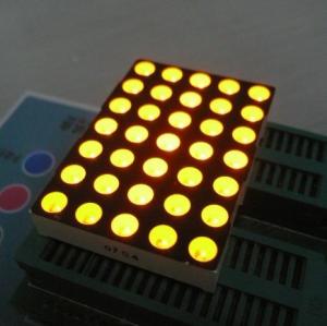 China 5mm 5x7 Dot Matrix Led Display Ultra Bright Yellow Widely for Moving Signs on sale