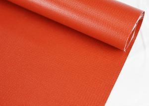 China 860mm Silicone Coated Fiberglass , Thermal Insulation Silicone Fiberglass Fabric on sale