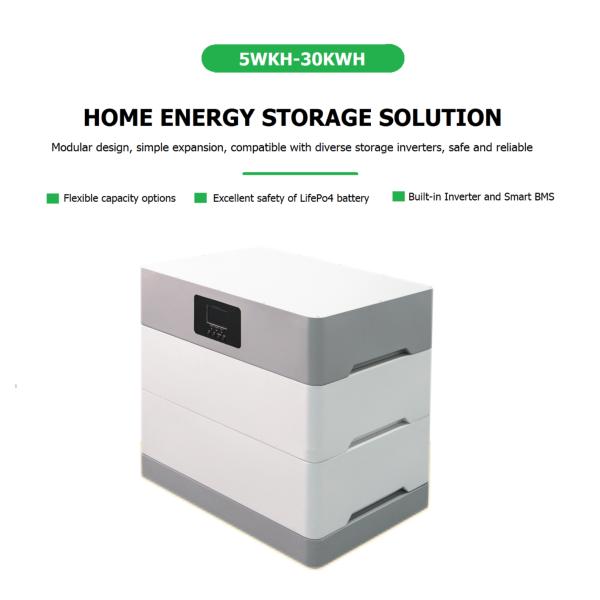Solar Energy LifePO4 Lithium Ion Battery 5kwh 10kwh 15kwh 20KWH 30KWH with UL certificate for home ESS