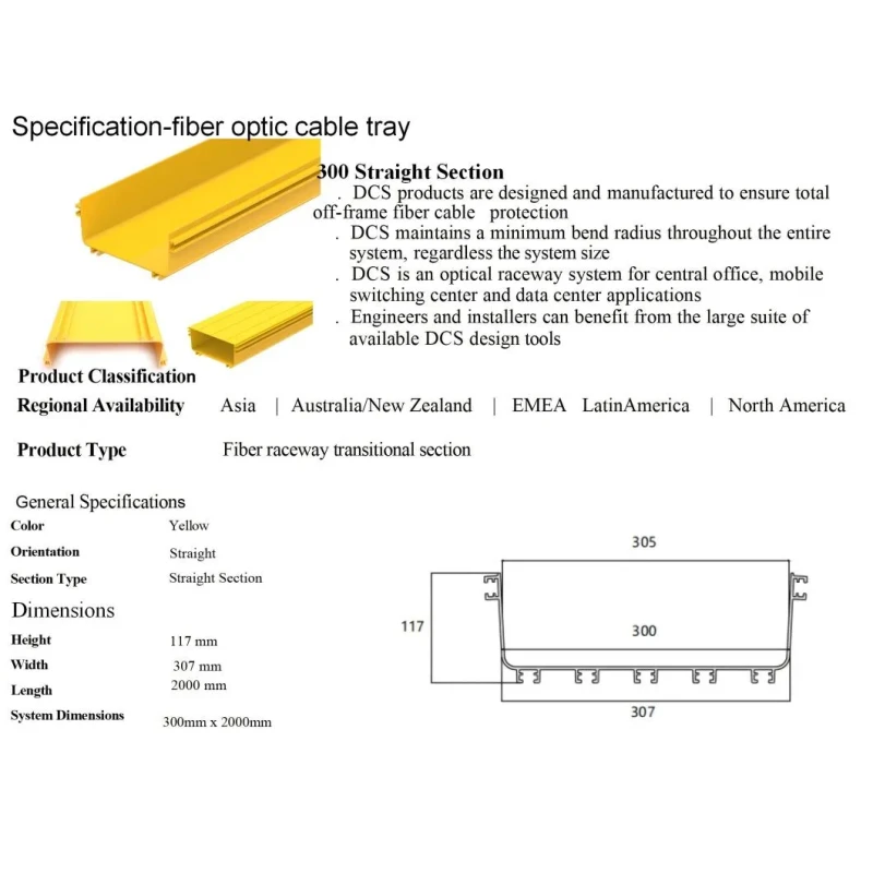 Fiber Raceway ABS Fiber Optic Cable Tray