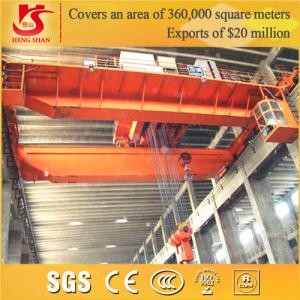 China Rail mounted qd model customizable load double girder overhead crane factory