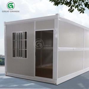 China Temporary Grande 40ft Foldable Container House Galvanized Steel Frame Supplier factory