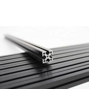 China Black Anodized T Slot Aluminium Extrusion Profile ISO9001 factory