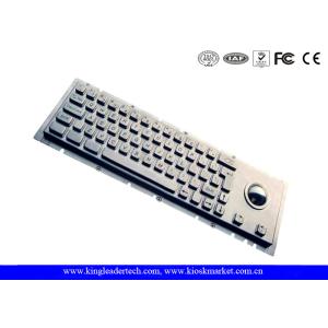 IP65 Cherry Keyswitch Panel Mount Kiosk Mechanical Keyboard With Trackball
