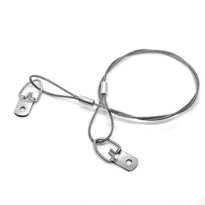 China Safety Cable D-Ring Screw Hanger Wire System Stainless Steel Picture Hanging Wire factory