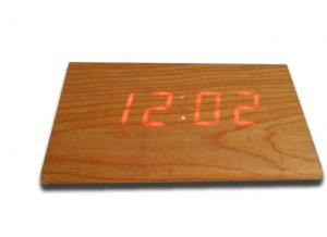 China Fashion Design Triangle Shape Wooden Digital Alarm Clock on sale
