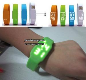 China Wholesale Sport LED Watches,Silicone Rubber Touch Screen Led Digital Watch factory