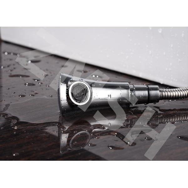 Electroplate Hot Cold Pull Out Sink Faucet Kitchen Tap