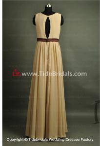 China NEW!! sheath satin sash Chiffon bridesmaid dress prom gown #AL510 factory